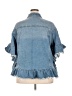 Hayden 100% Cotton Solid Blue Denim Jacket Size 3XL - photo 2