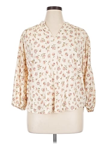 Chaps 3/4 Sleeve Blouse (view 1)