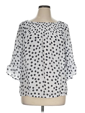 Counterparts 3/4 Sleeve Blouse (view 1)