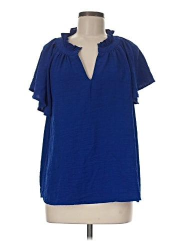 Umgee Short Sleeve Blouse (view 1)