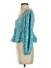 AFRM 100% Rayon Teal 3/4 Sleeve Blouse Size S - photo 5