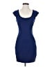 Express Solid Blue Cocktail Dress Size 4 - photo 1