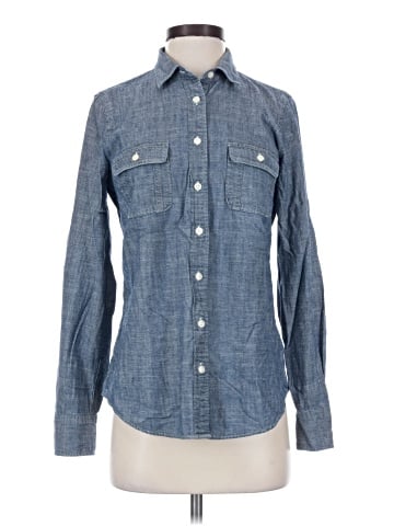 J.Crew Factory Store Long Sleeve Button-Down Shirt (view 1)