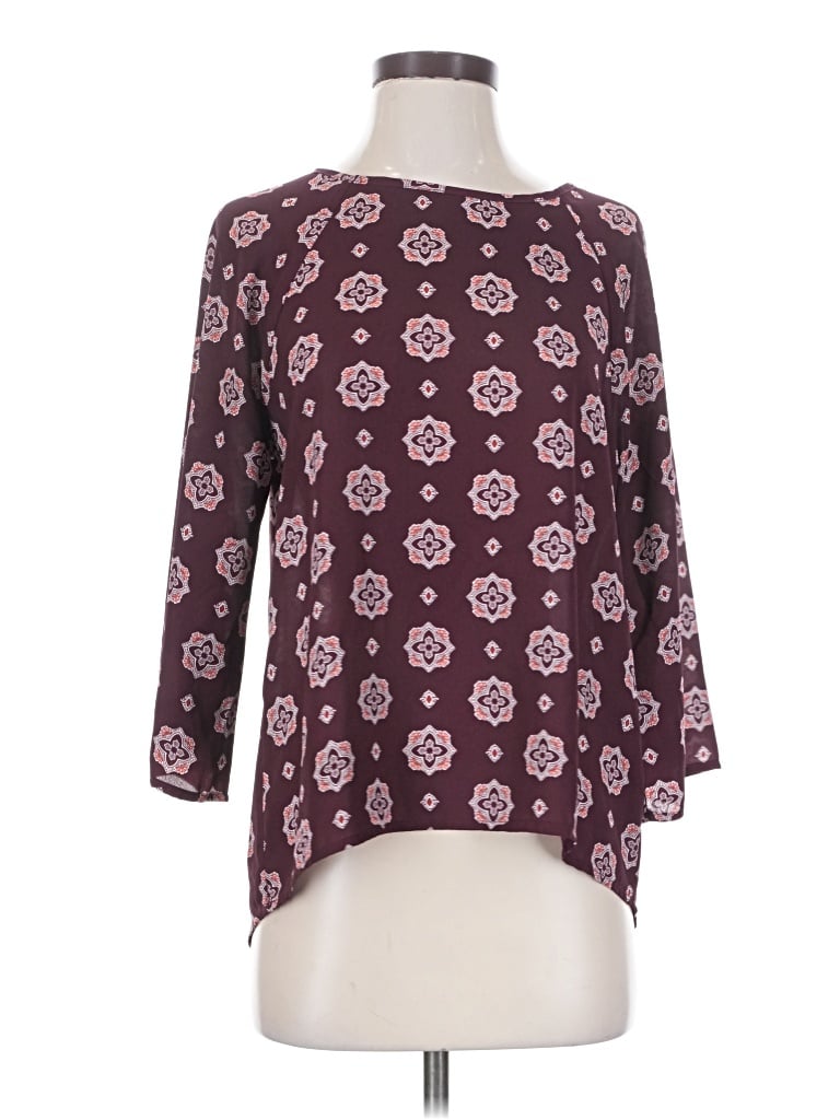 Pre-owned Papermoon 3/4 Sleeve Blouse In Purple