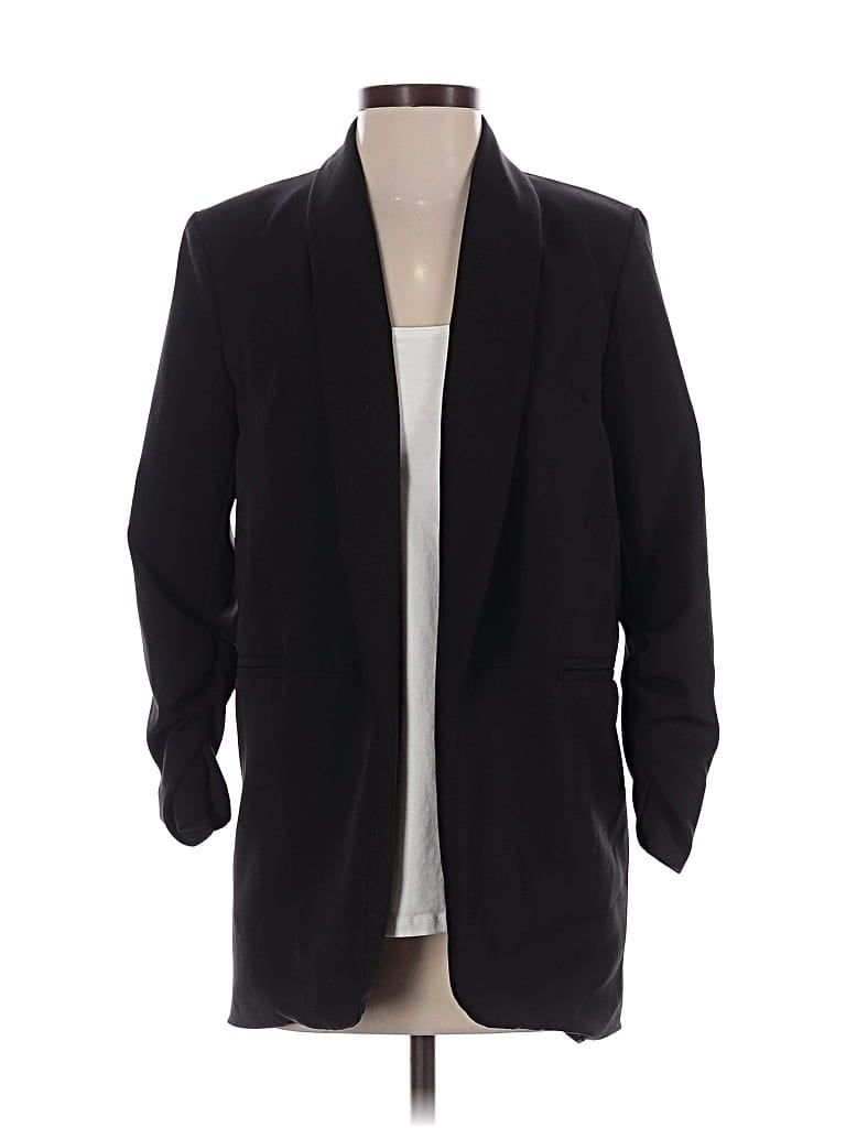 Pre-owned Boohoo Blazer Jacket In Black