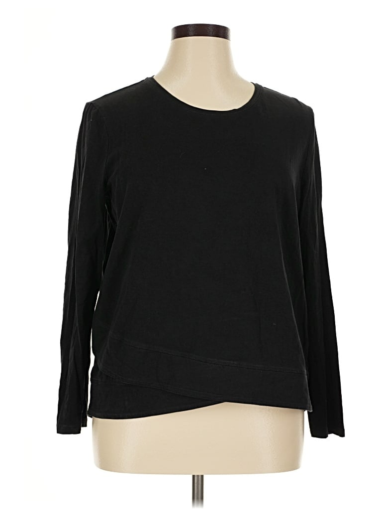 Pre-owned Renuar Long Sleeve T-shirt In Black