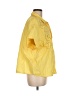 Unbranded 100% Polyester Yellow Short Sleeve Blouse Size M (estimated) - photo 4