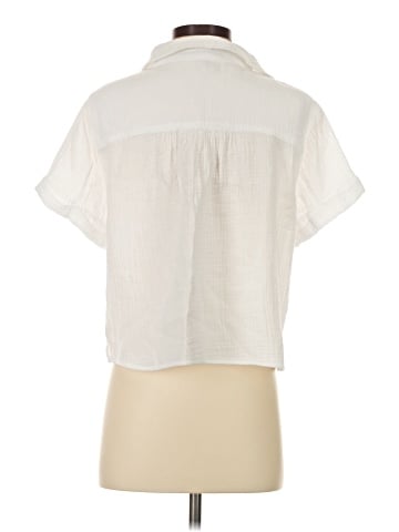 Aqua Short Sleeve Blouse (view 2)