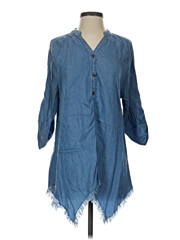 Hester & Orchard 3/4 Sleeve Button-Down Shirt (view 1)