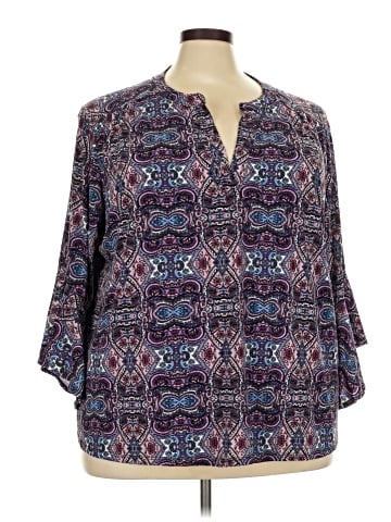 Cato 3/4 Sleeve Blouse (view 1)