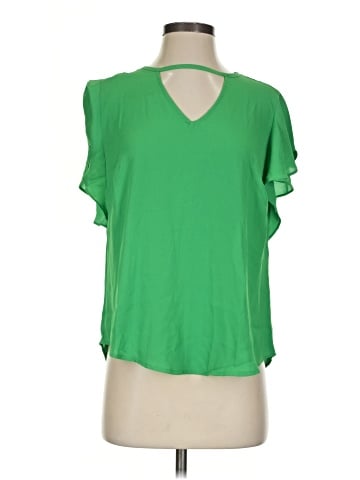 New York & Company Short Sleeve Blouse (view 1)