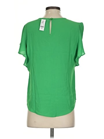 New York & Company Short Sleeve Blouse (view 2)