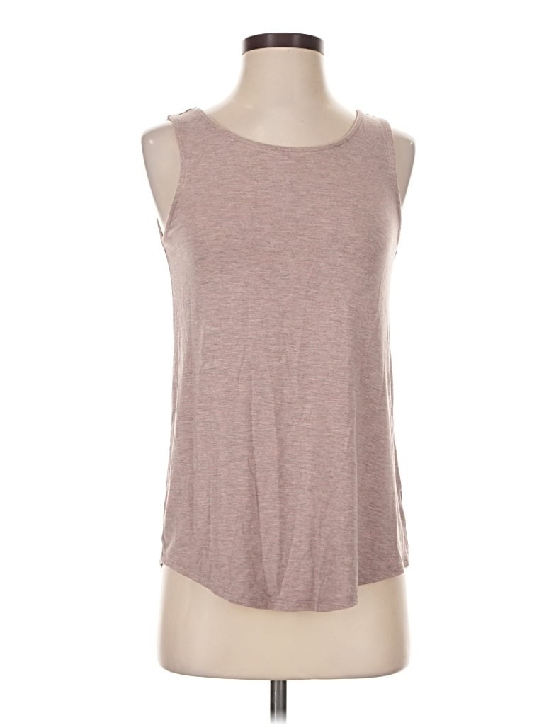 Pre-owned Adrienne Vittadini Sleeveless T-shirt In Brown