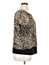 Cato 100% Polyester Animal Print Brown Short Sleeve Blouse Size XL - photo 4