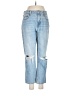 Old Navy 100% Cotton Hearts Blue Jeans Size 2 - photo 1