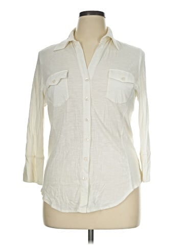 Verve 3/4 Sleeve Button-Down Shirt (view 1)