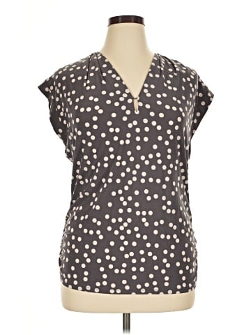 Anne Klein Short Sleeve Blouse (view 1)
