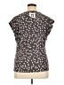 Anne Klein Polka Dots Gray Short Sleeve Blouse Size XL - photo 2