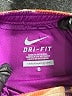 Nike 100% Polyester Color Block Purple Athletic Shorts Size 6 - photo 3
