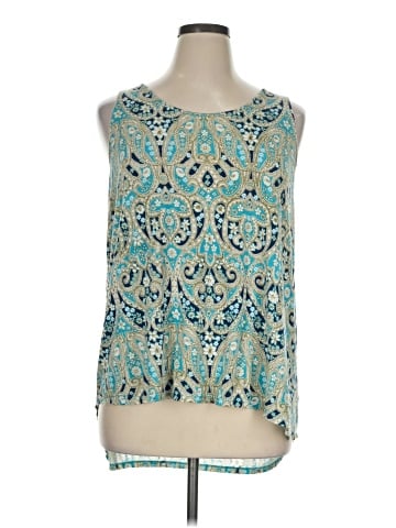 Rose + Olive Sleeveless Blouse (view 1)