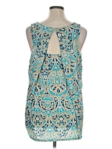 Rose + Olive Sleeveless Blouse (view 2)