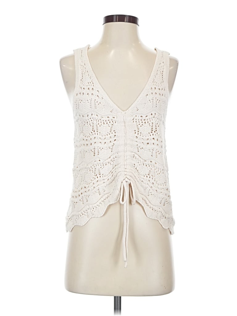 Pre-owned Jessica Simpson Sleeveless Blouse In Ivory