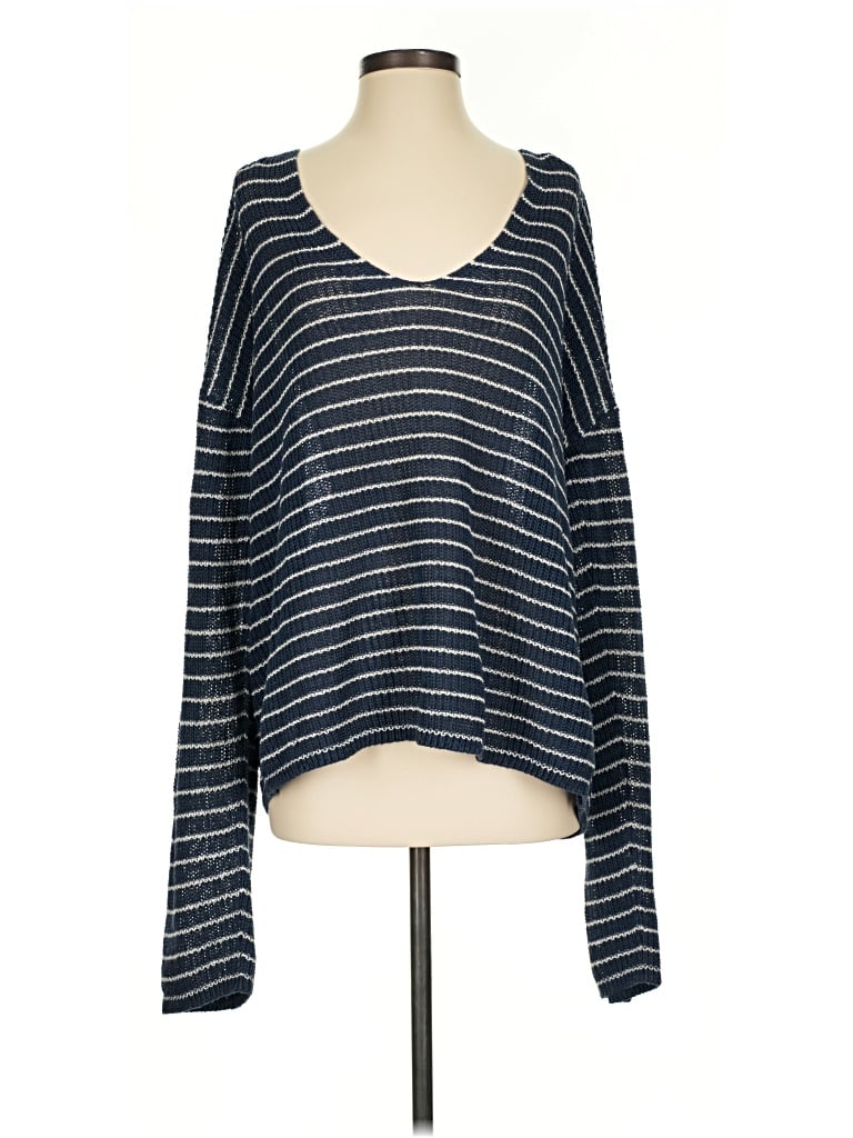 Pre-owned Faherty Pullover Sweater In Blue