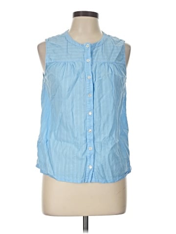 Raquel Allegra Sleeveless Button-Down Shirt (view 1)