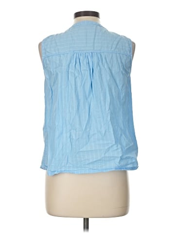Raquel Allegra Sleeveless Button-Down Shirt (view 2)