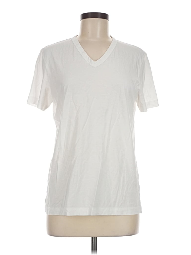 Pre-owned Theory Short Sleeve T-shirt In Ivory