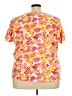 Basic Editions 100% Cotton Floral Orange Short Sleeve T-Shirt Size 3X - photo 2
