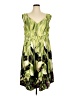 Perceptions Tropical Green Cocktail Dress Size 0X (estimated) - photo 1