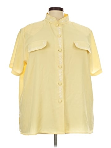 Kathie Lee Short Sleeve Button-Down Shirt (view 1)
