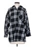 Zara Basic Plaid Black 3/4 Sleeve Button-Down Shirt Size XS - photo 1