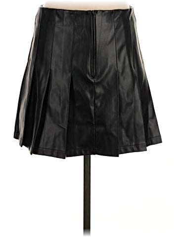 Final Touch Faux Leather Skirt (view 2)