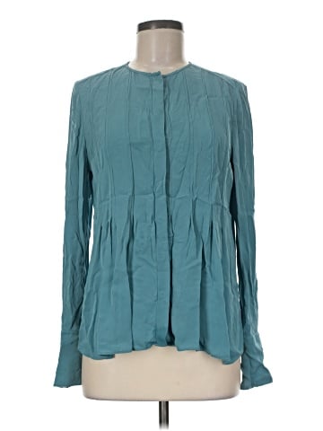 Diane von Furstenberg Long Sleeve Silk Top (view 1)