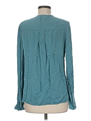 Diane von Furstenberg Long Sleeve Silk Top (view 2)