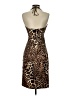 Cache Animal Print Brown Cocktail Dress Size 4 - photo 2