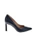 27 EDIT 100% Leather Blue Heels Size 7 - photo 1