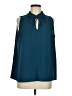 Brochu Walker 100% Polyester Teal Sleeveless Blouse Size M - photo 1