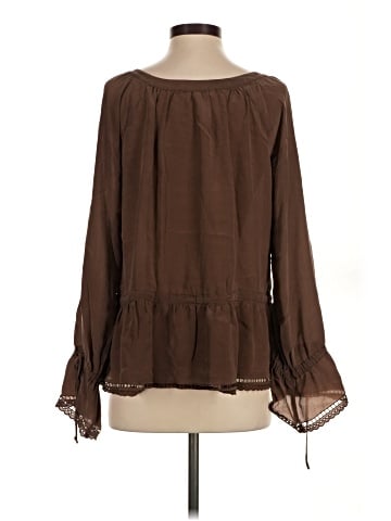 4 Love and Liberty Long Sleeve Silk Top (view 2)