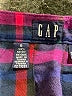 Gap 100% Rayon Plaid Purple Skirt Size 6 - photo 3