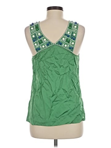 BCBGMAXAZRIA Sleeveless Silk Top (view 2)