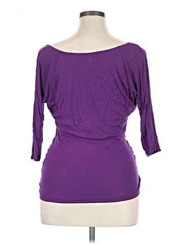 New York & Company 3/4 Sleeve T-Shirt (view 2)