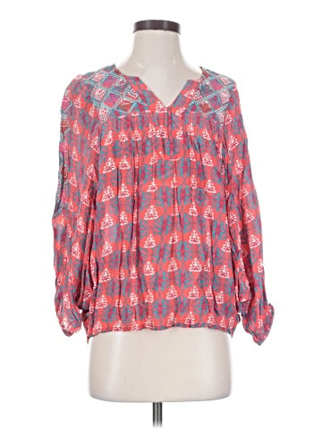 Feathers 3/4 Sleeve Blouse (view 1)