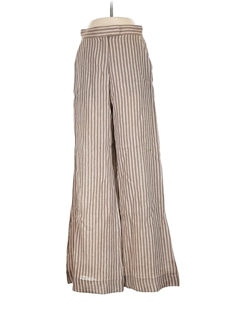 Pre-owned Hevron Linen Pants In Gold