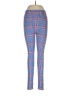 Lularoe Plaid Blue Leggings One size - photo 1