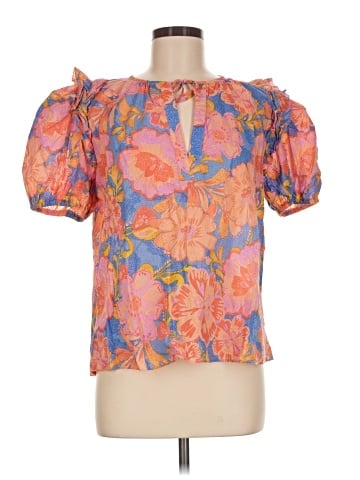 Olivaceous Short Sleeve Blouse (view 1)