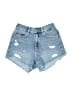 Zara Blue Denim Shorts Size 10 - photo 1