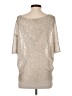 Matty M Silver 3/4 Sleeve Top Size S - photo 2